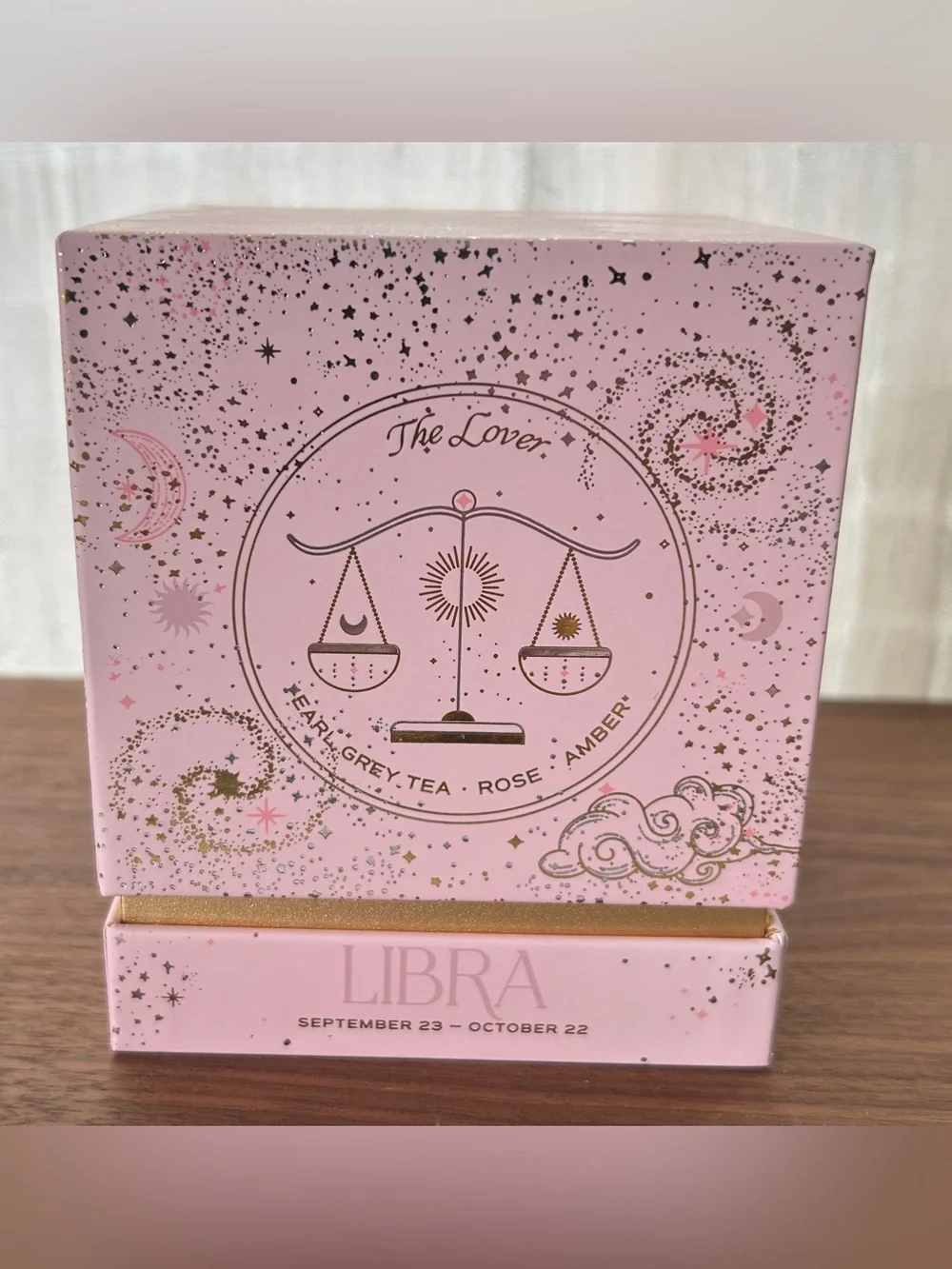 NIB Anthropologie Boxed Zodiac Candle, Libra